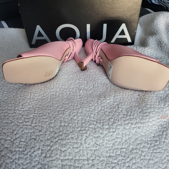 Aqua Womens Lunay Leather Open Toe Dress Sandals 7 B - Picture 10 of 10